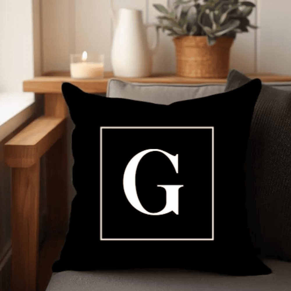 Personalized pillow Personalized initial pillow