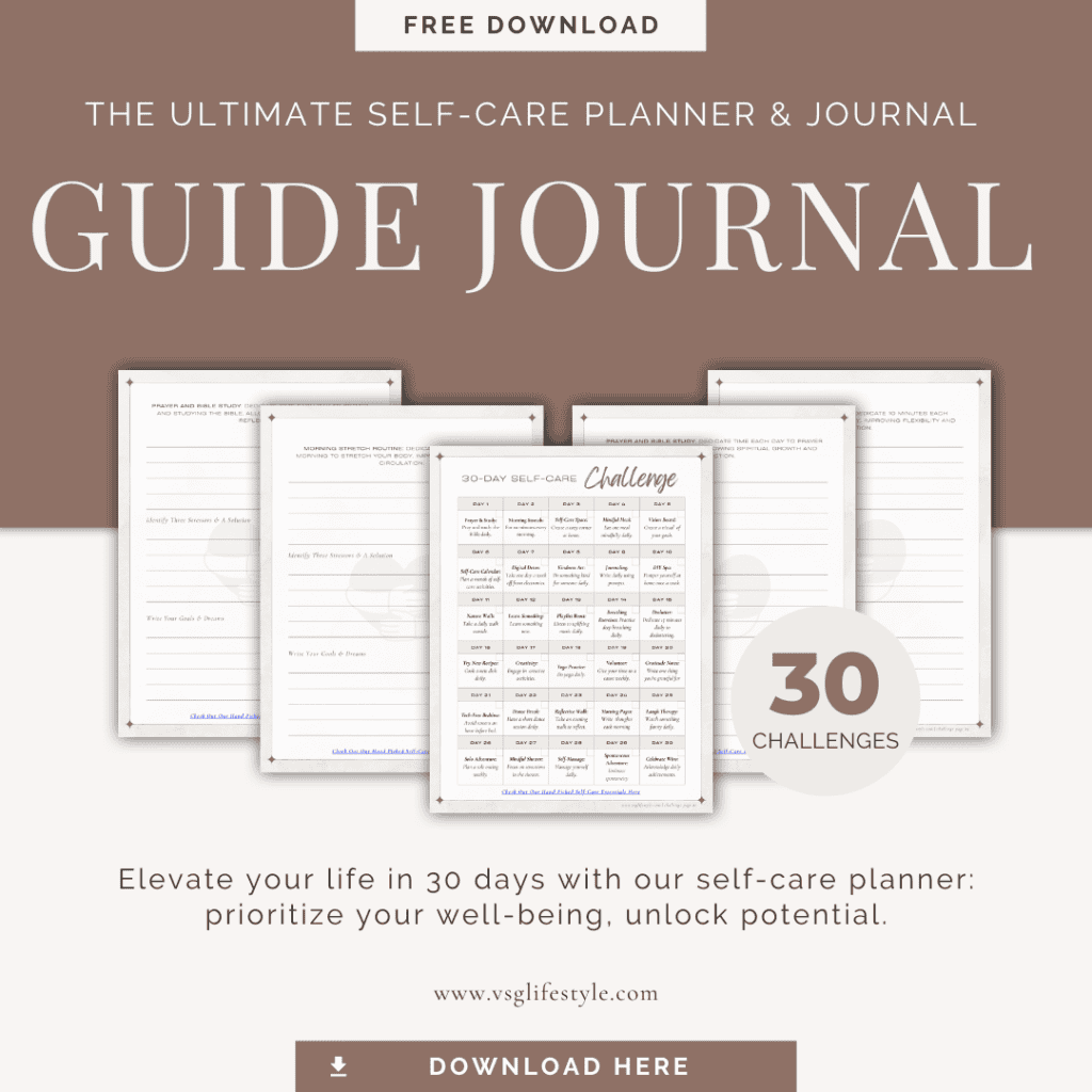 Free self- care planner, free self care journal, journal prompts